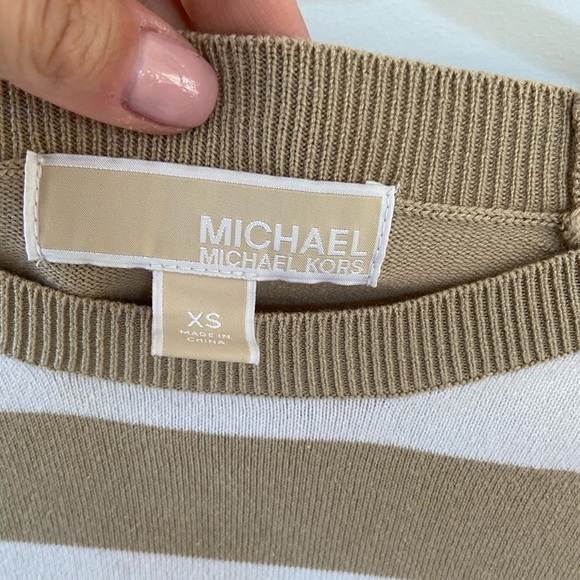 Michael Kors striped crew neck sweater - Picture 2 of 3